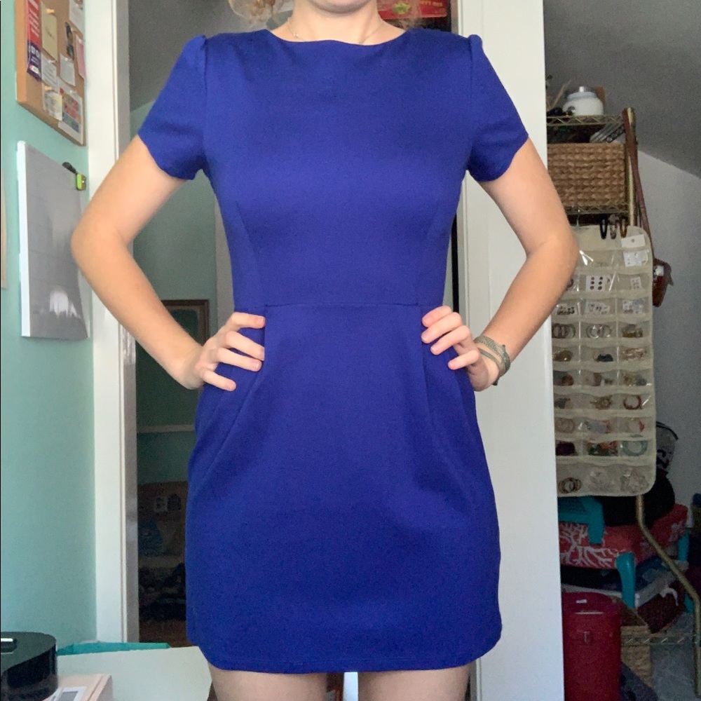Royal Blue Fitted Dress 👗